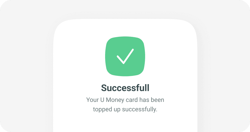 UMoney success screen